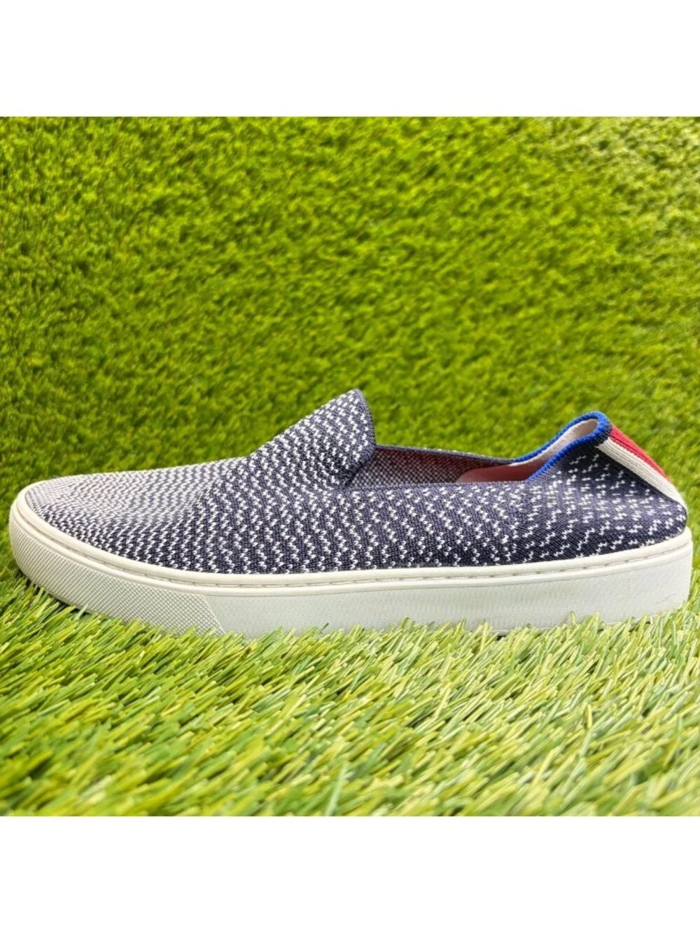 Rothy's The Original Womens Size 8 Blue Casual Comfort Slip-On Shoes Sneakers